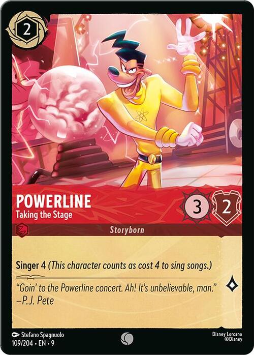 Powerline - Taking the Stage Card Front