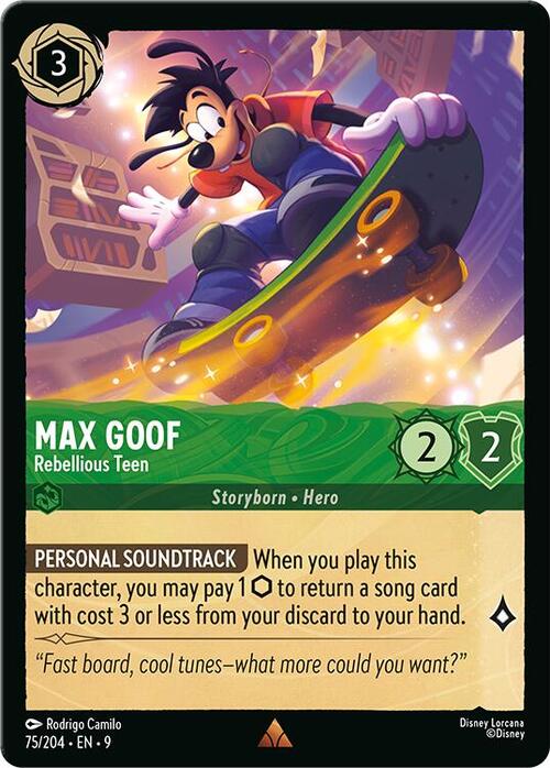Max Goof - Rebellious Teen Card Front