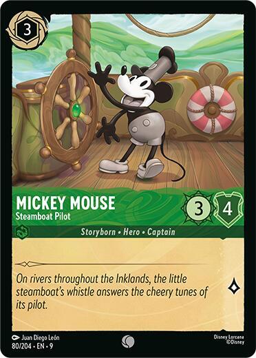 Mickey Mouse - Steamboat Pilot Card Front