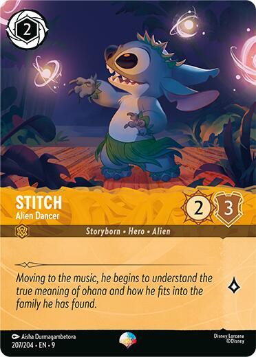 Stitch - Alien Dancer Card Front