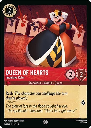 Queen of Hearts - Impulsive Ruler Card Front