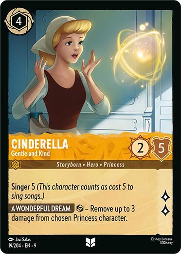 Cinderella - Gentle and Kind Card Front