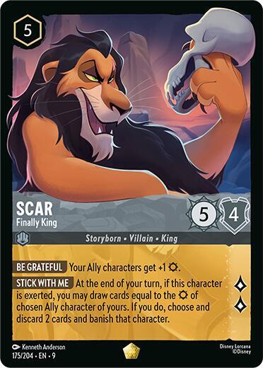 Scar - Finally King Card Front