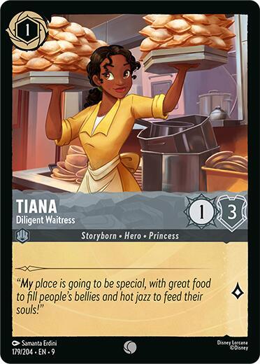 Tiana - Diligent Waitress Card Front