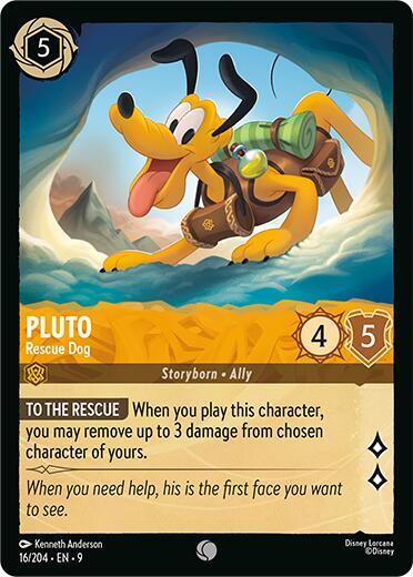 Pluto - Rescue Dog Card Front