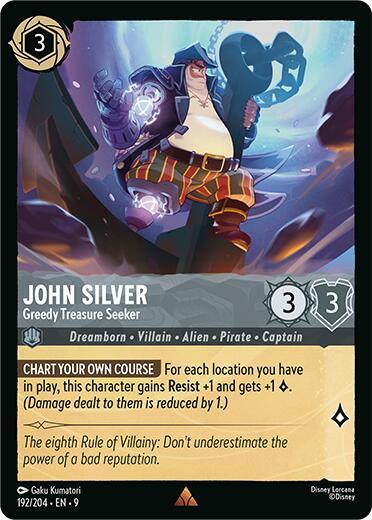 John Silver - Greedy Treasure Seeker Card Front
