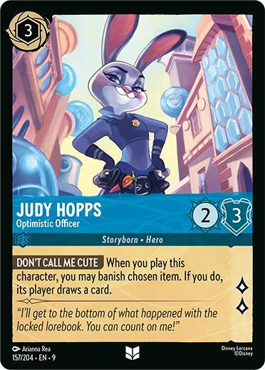 Judy Hopps - Optimistic Officer Card Front