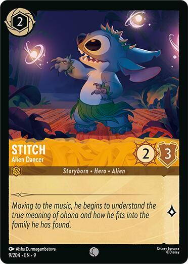 Stitch - Alien Dancer Card Front