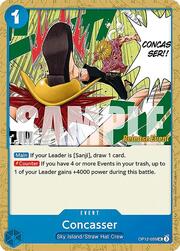 Concasser · Pre-Release Stamp OP12-059