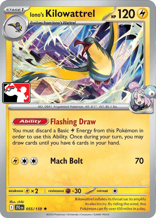 Iono's Kilowattrel Card Front