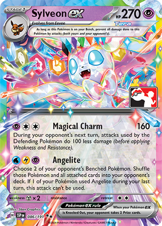 Sylveon ex Card Front