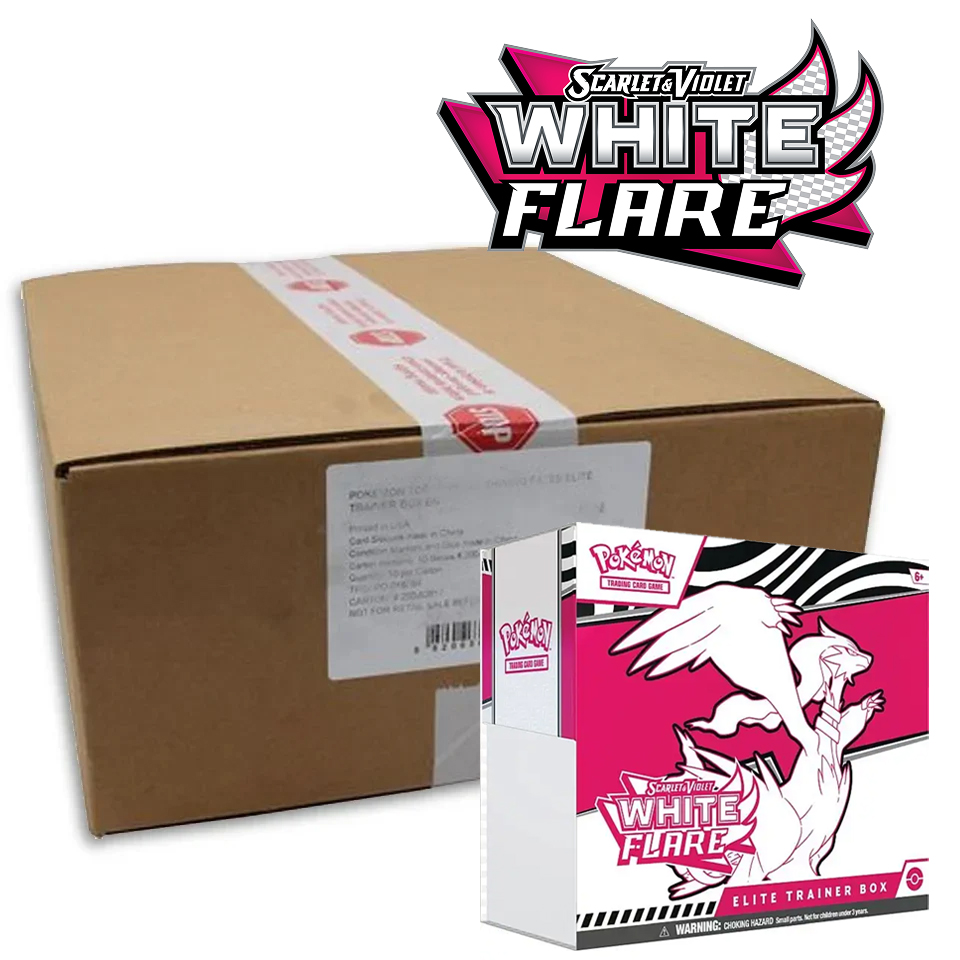 White Flare | 10 Elite Trainer Box Case