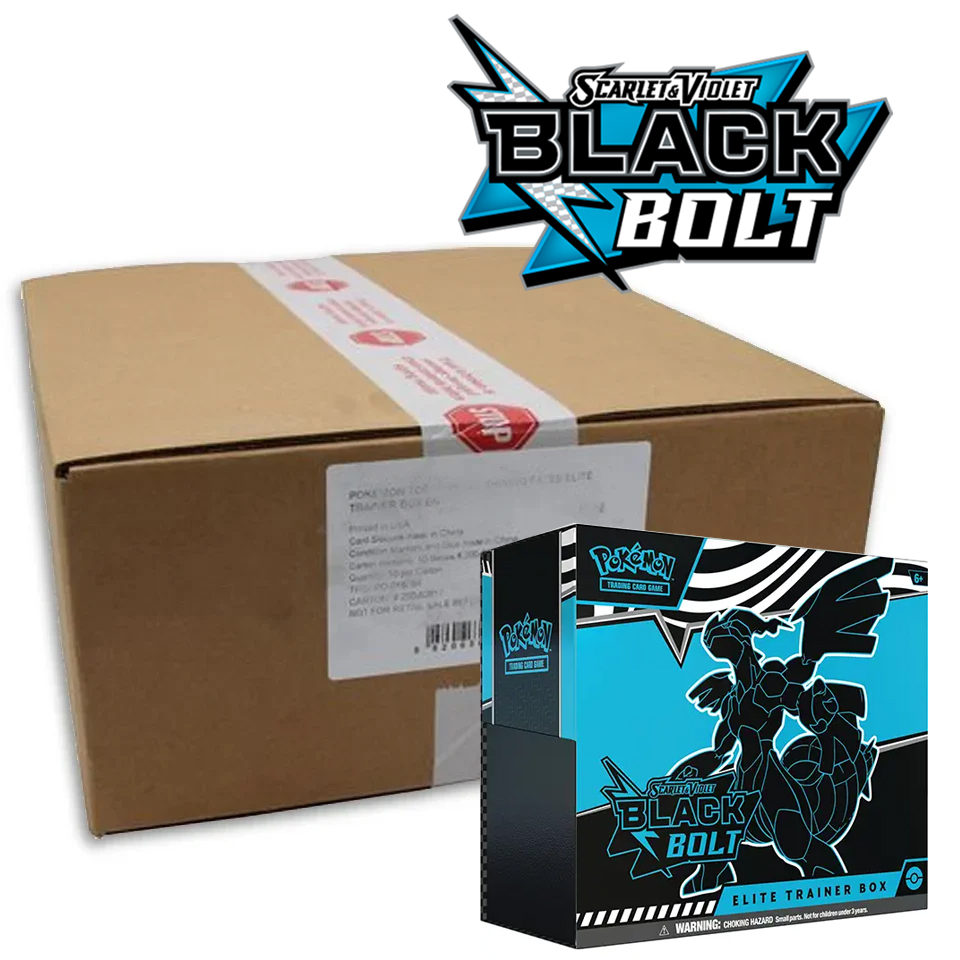 Black Bolt | 10 Elite Trainer Box Case