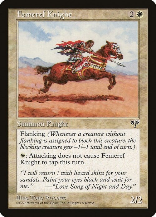 Femeref Knight Card Front