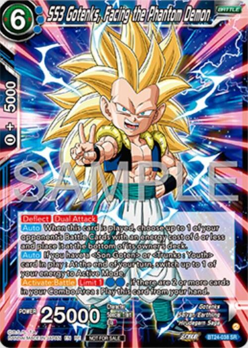 SS3 Gotenks, Facing the Phantom Demon Card Front