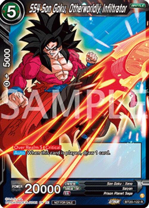 SS4 Son Goku, Otherworldly Infiltrator Card Front