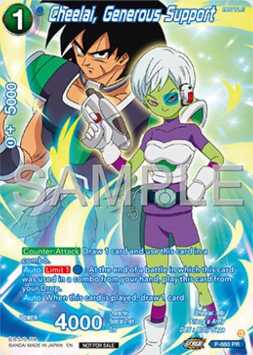 Cheelai, Generous Support Card Front