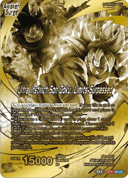 Son Goku // Ultra Instinct Son Goku, Limits Surpassed Card Front