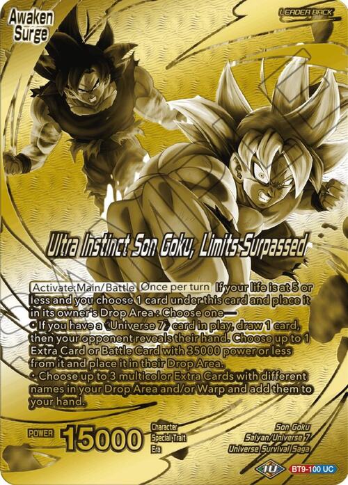 Son Goku // Ultra Instinct Son Goku, Limits Surpassed Card Front