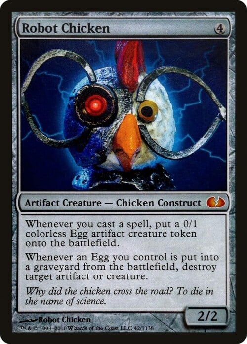 Robot Chicken Card Front