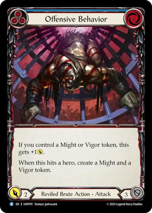 Offensive Behavior Card Front