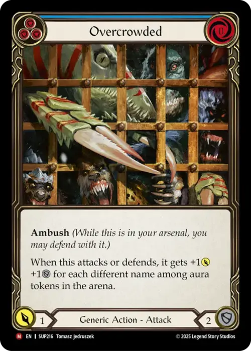 Overcrowded Card Front