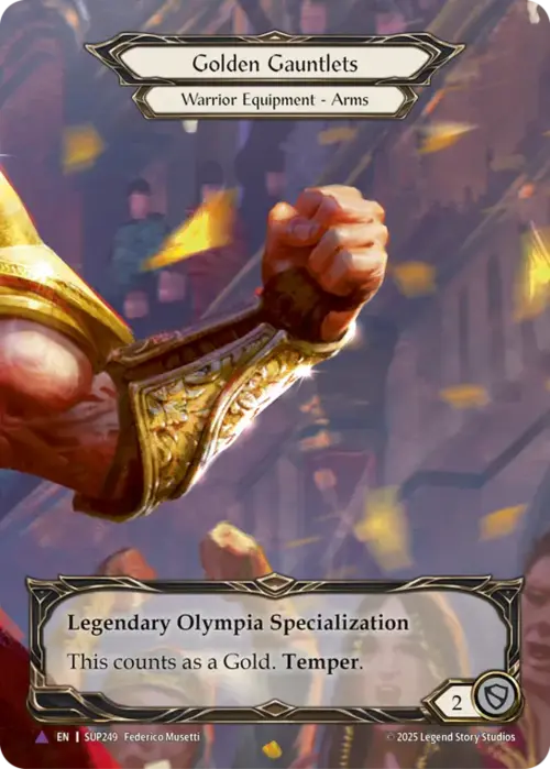 Golden Gauntlets Card Front