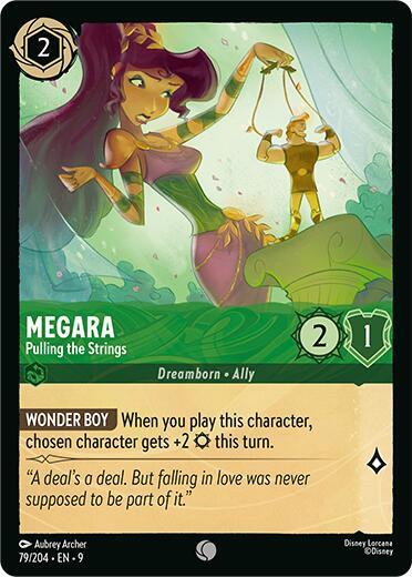 Megara - Pulling the Strings Card Front