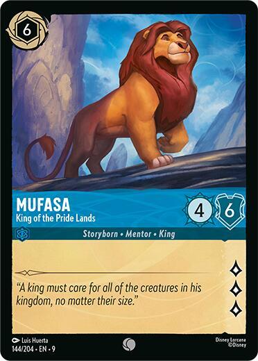 Mufasa - King of the Pride Lands Card Front