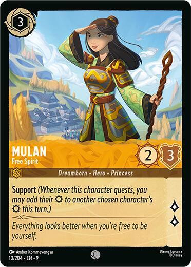 Mulan - Free Spirit Card Front