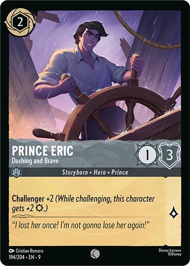 Prince Eric - Dashing and Brave Card Front