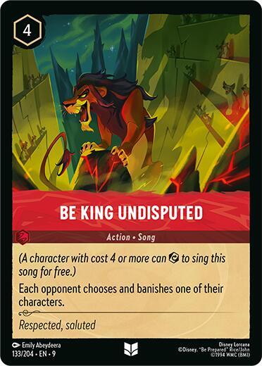 Be King Undisputed Card Front