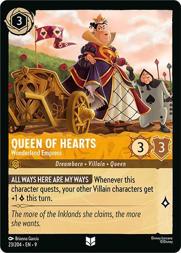 Queen of Hearts - Wonderland Empress Card Front