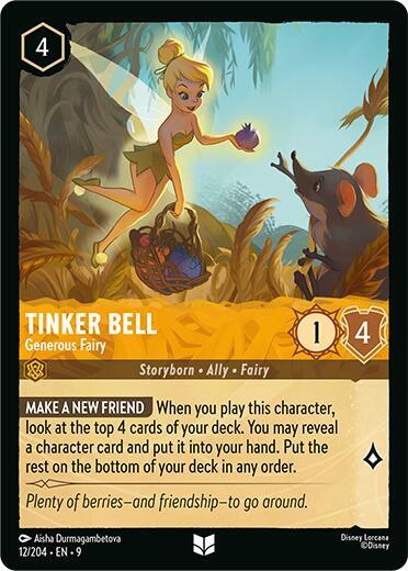 Tinker Bell - Generous Fairy Card Front
