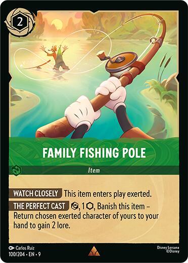 Family Fishing Pole Card Front