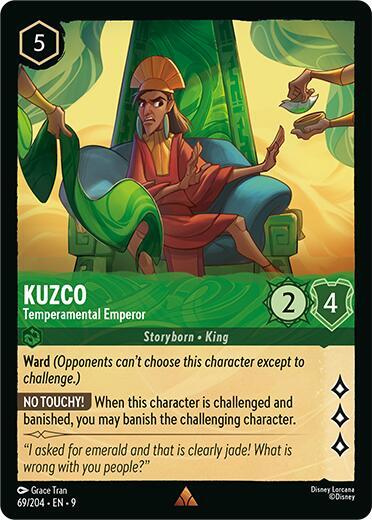 Kuzco - Temperamental Emperor Card Front
