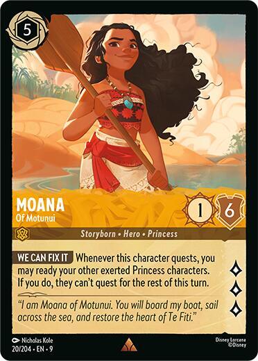 Moana - Of Motunui Card Front