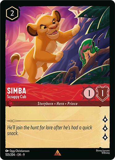 Simba - Scrappy Cub Card Front