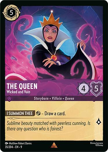 The Queen - Wicked and Vain Card Front
