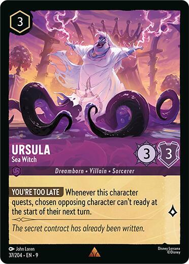 Ursula - Sea Witch Card Front