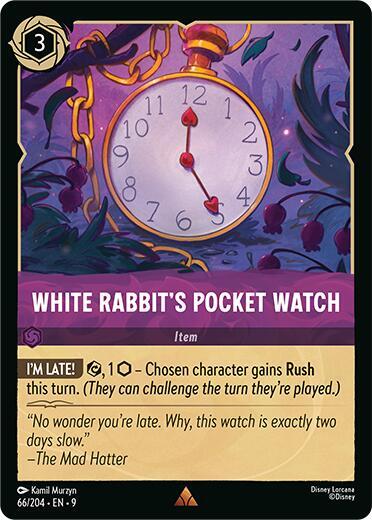 White Rabbit's Pocket Watch Card Front
