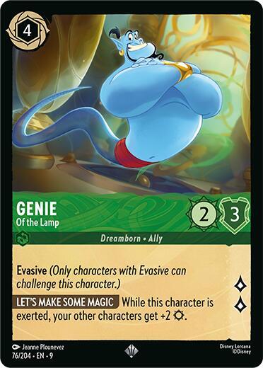 Genie - Of the Lamp Card Front
