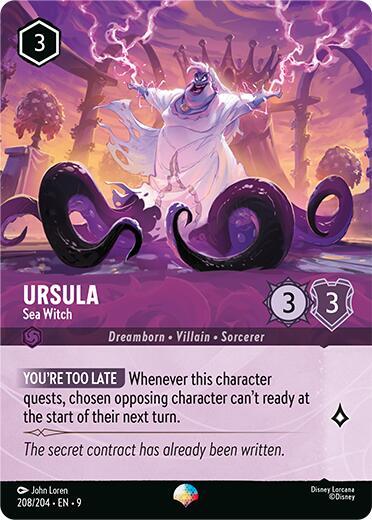 Ursula - Sea Witch Card Front