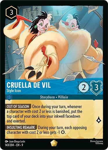 Cruella De Vil - Style Icon Card Front