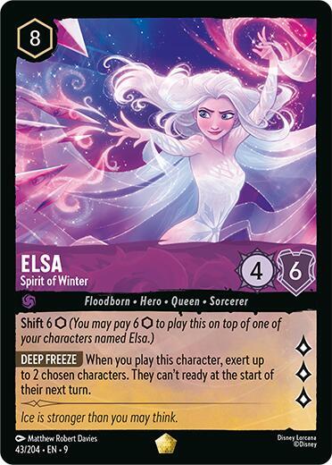 Elsa - Spirit of Winter Card Front