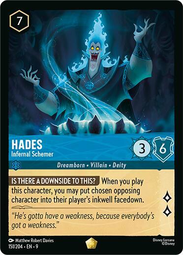 Hades - Infernal Schemer Card Front