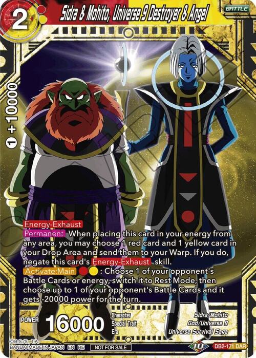 Sidra & Mohito, Universe 9 Destroyer & Angel Card Front