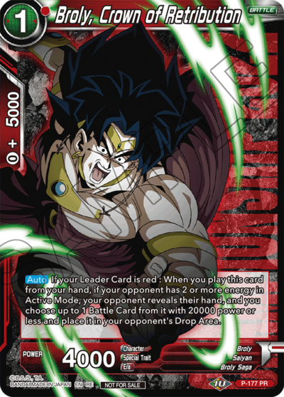 Broly, Crown of Retribution Card Front