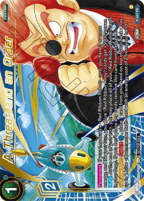 A Threat and an Order Card Front