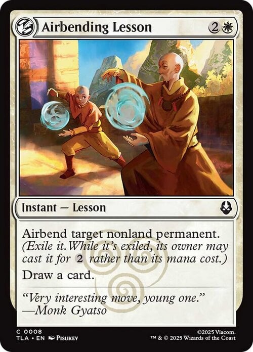 Airbending Lesson Card Front